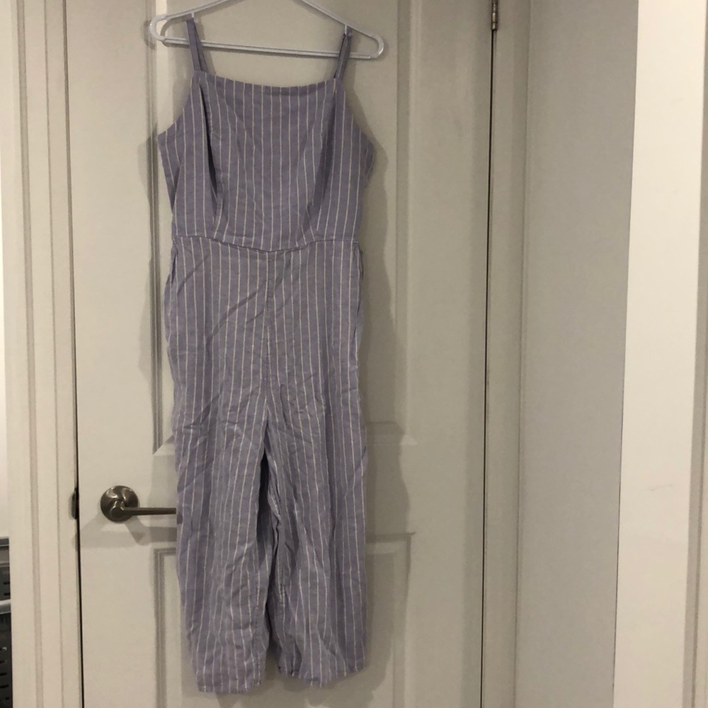 Linen jumpsuit.